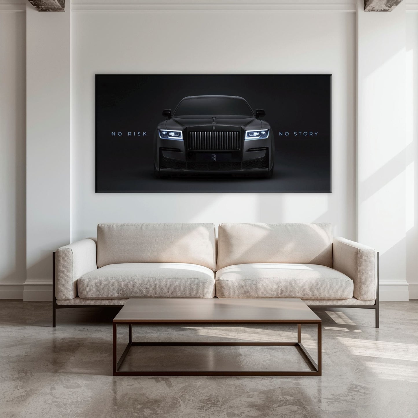 NO RISK NO STORY Rolls-Royce Inspirational Wall Art  Cars