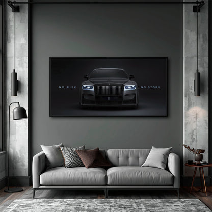 NO RISK NO STORY Rolls-Royce Inspirational Wall Art  Cars