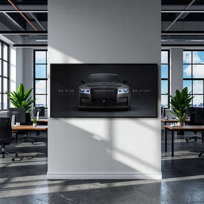 NO RISK NO STORY Rolls-Royce Inspirational Wall Art  Cars