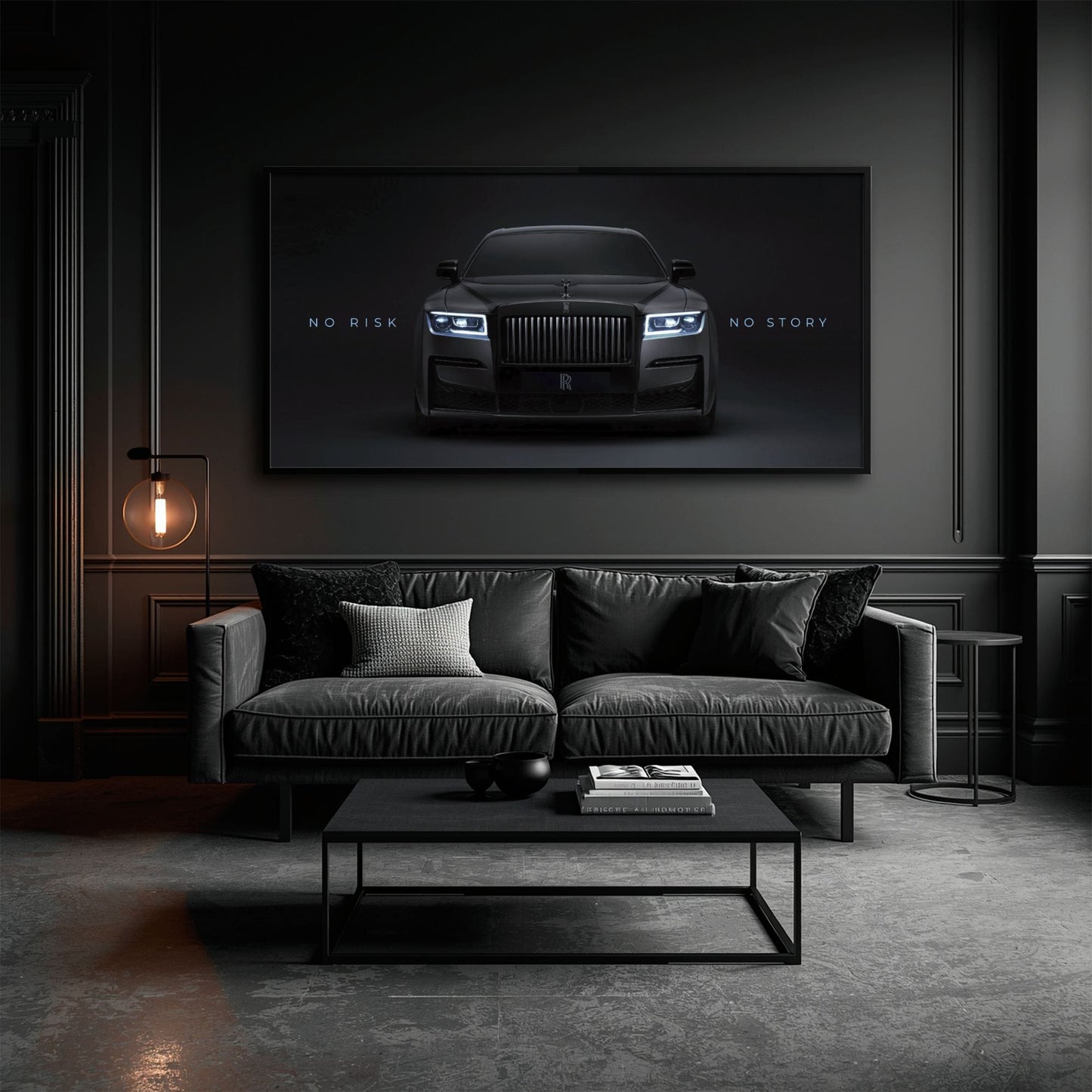 NO RISK NO STORY Rolls-Royce Inspirational Wall Art  Cars