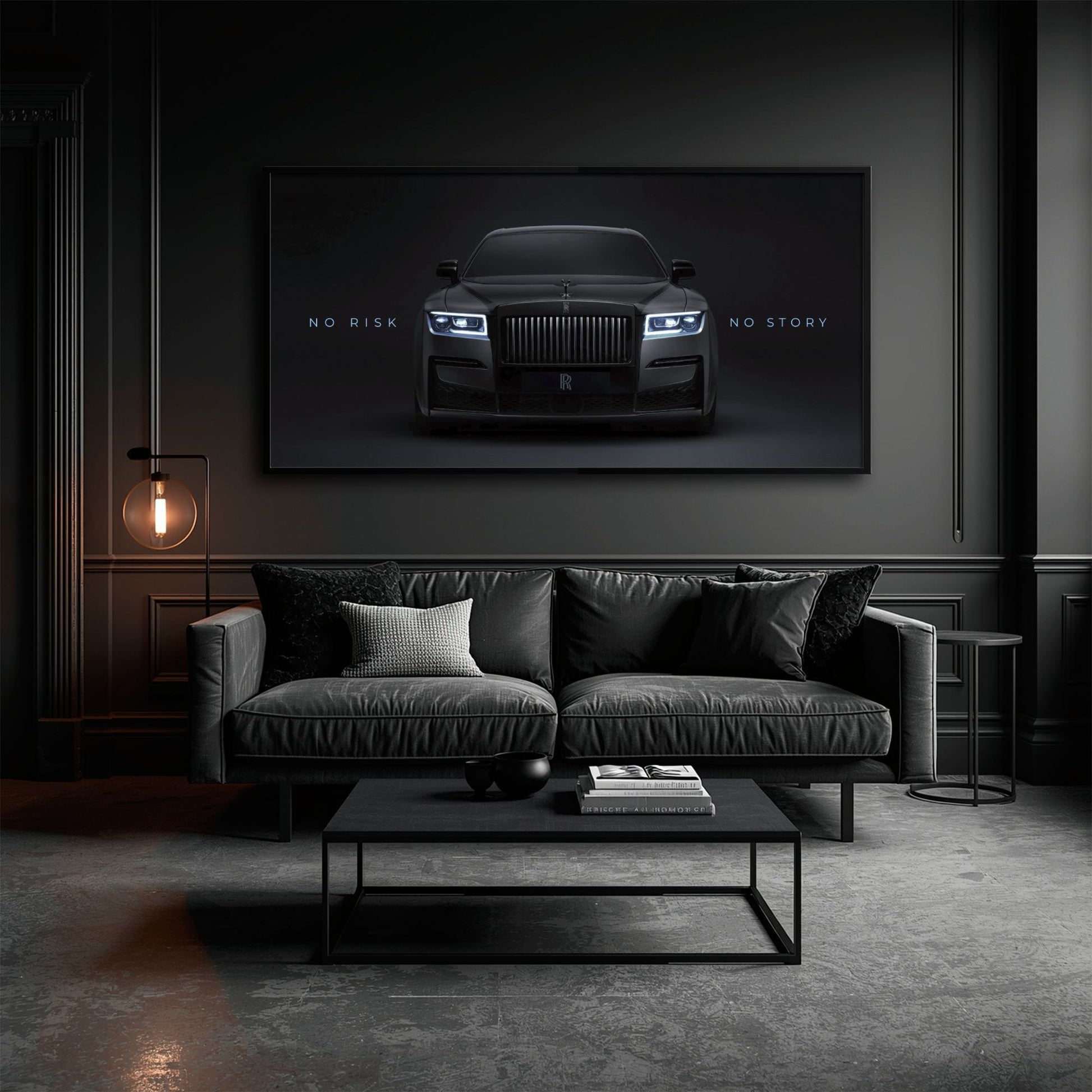 NO RISK NO STORY Rolls-Royce Inspirational Wall Art  Cars