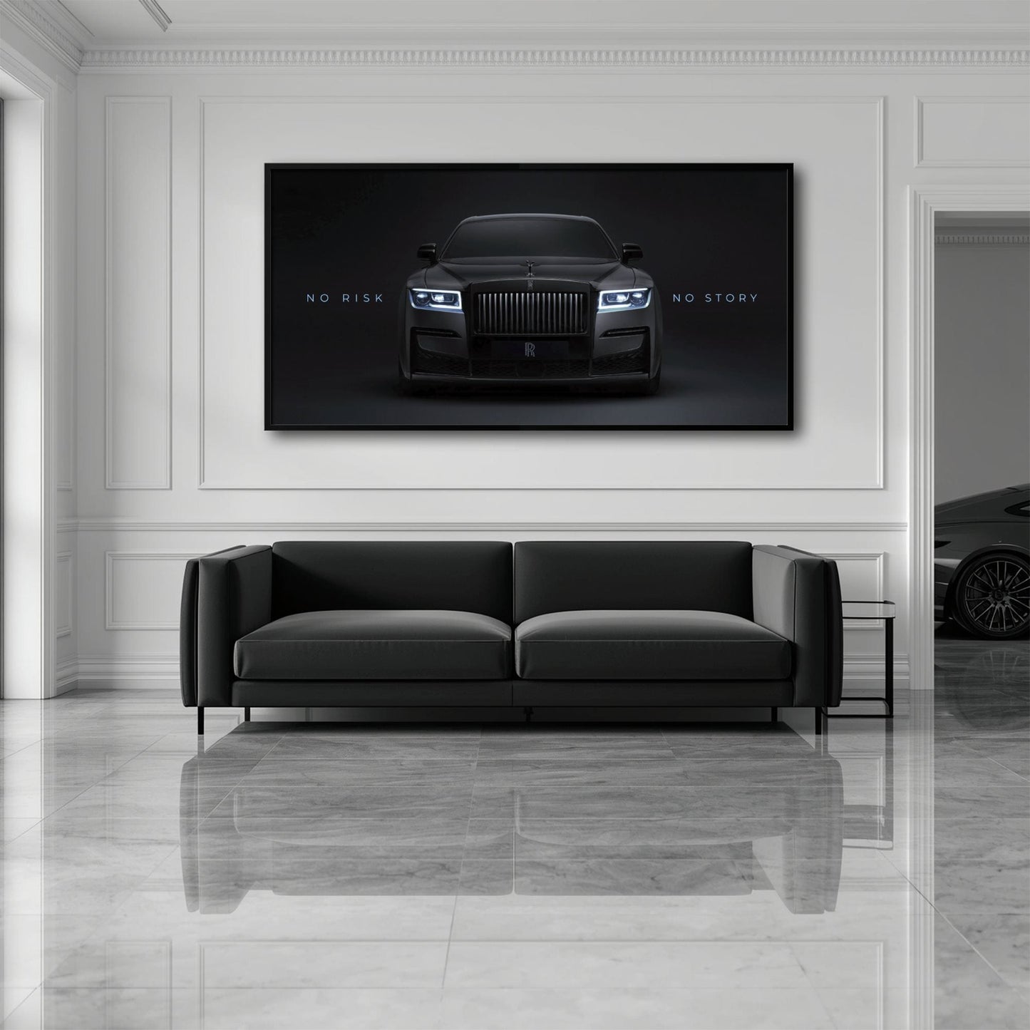 NO RISK NO STORY Rolls-Royce Inspirational Wall Art  Cars