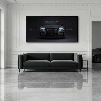 NO RISK NO STORY Rolls-Royce Inspirational Wall Art  Cars