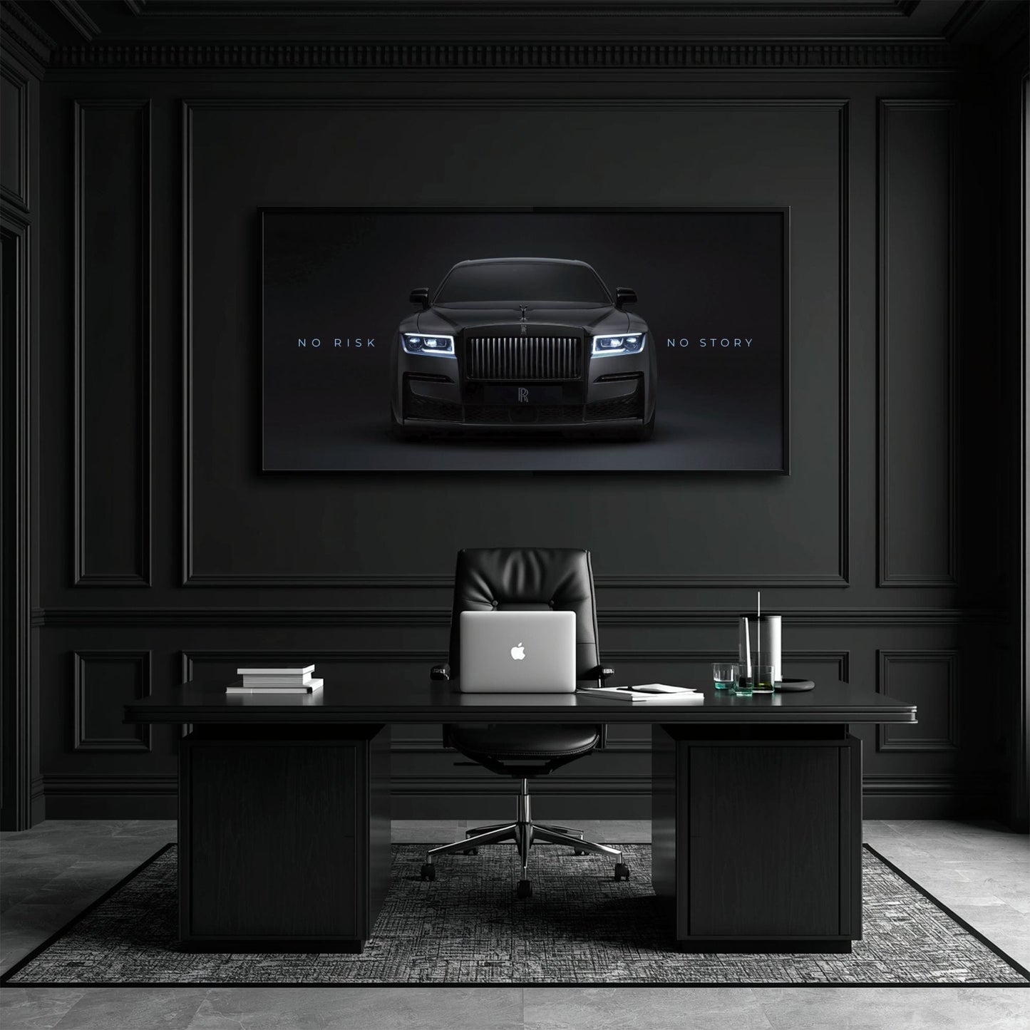 NO RISK NO STORY Rolls-Royce Inspirational Wall Art  Cars
