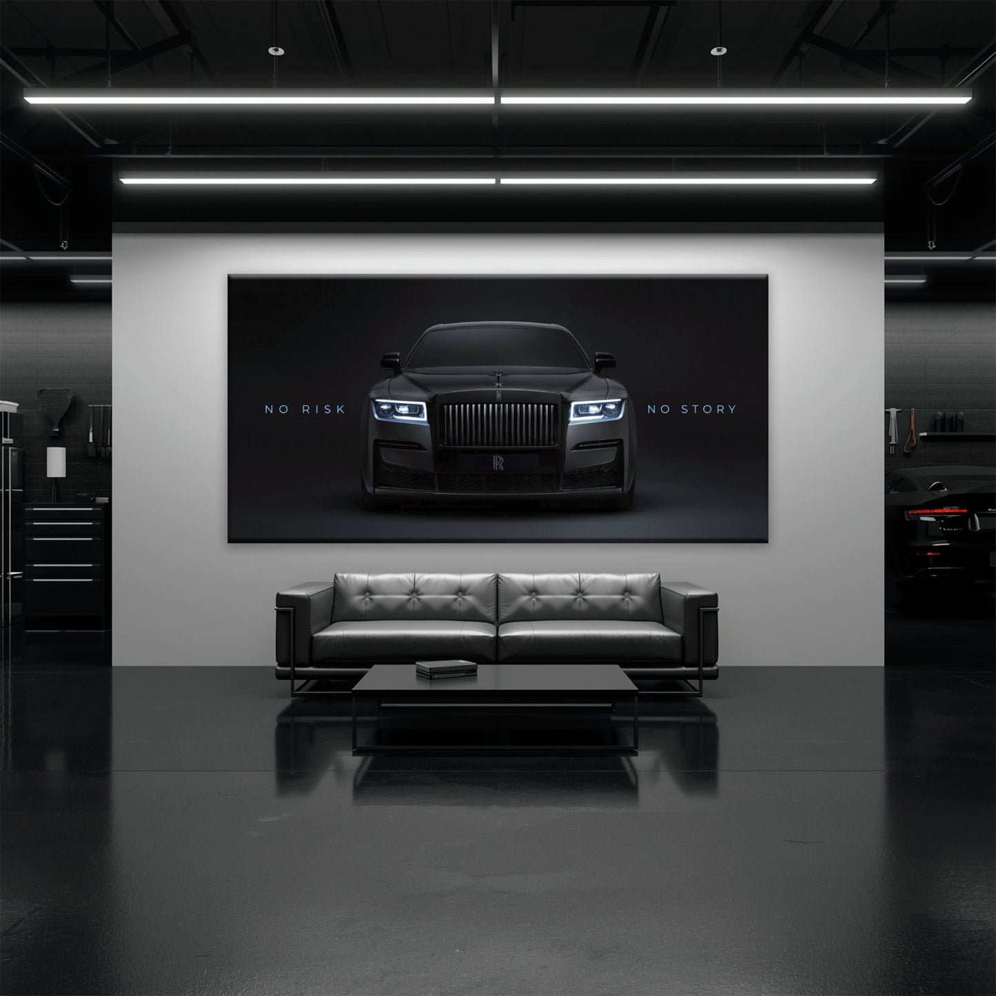 NO RISK NO STORY Rolls-Royce Inspirational Wall Art  Cars