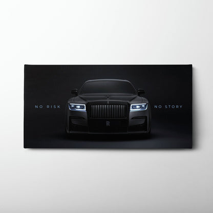 NO RISK NO STORY Rolls-Royce Inspirational Wall Art  Cars