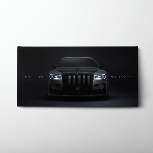 NO RISK NO STORY Rolls-Royce Inspirational Wall Art  Cars