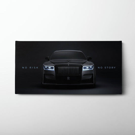 NO RISK NO STORY Rolls-Royce Inspirational Wall Art  Cars