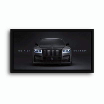 NO RISK NO STORY Rolls-Royce Inspirational Wall Art  Cars