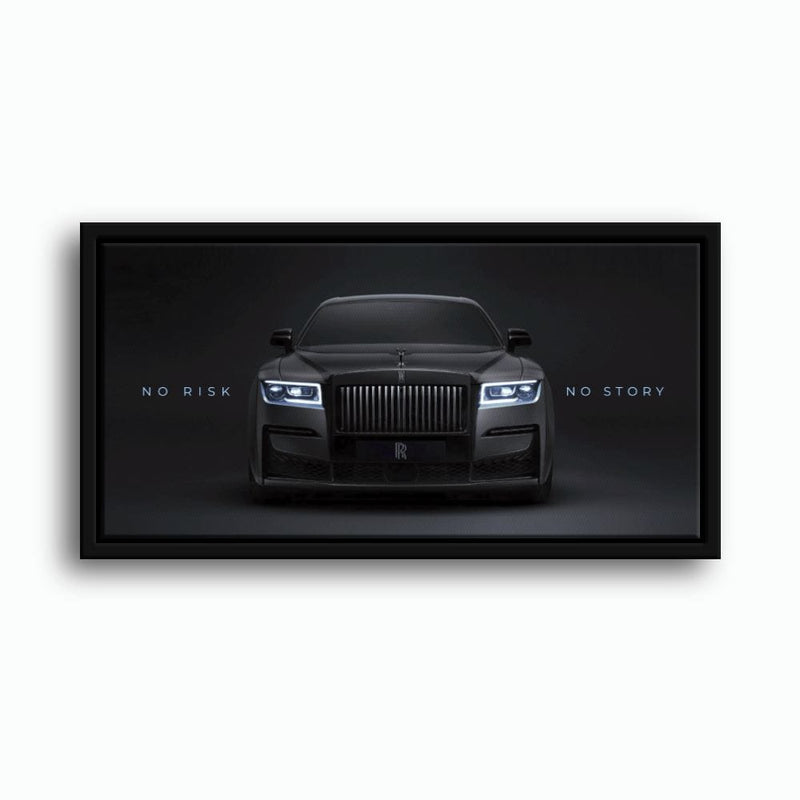 NO RISK NO STORY Rolls-Royce Inspirational Wall Art  Cars