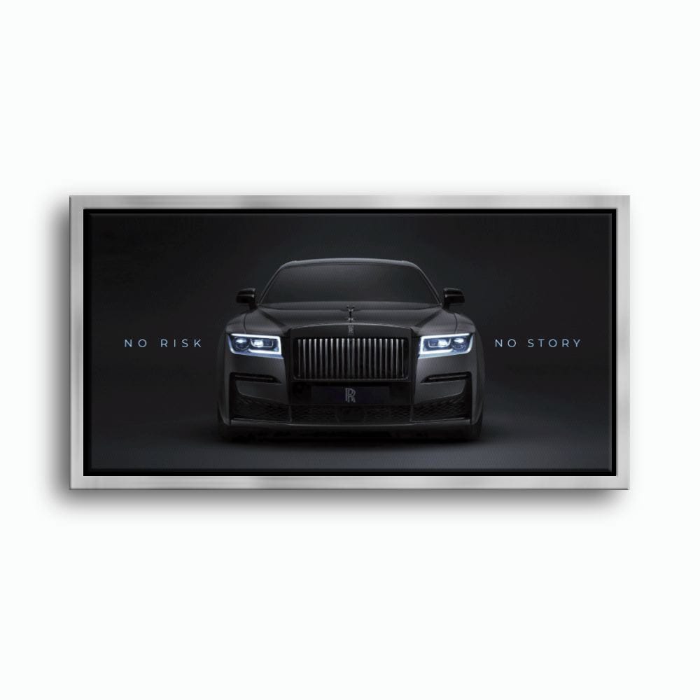 NO RISK NO STORY Rolls-Royce Inspirational Wall Art  Cars