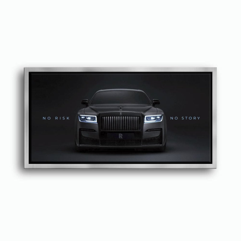 NO RISK NO STORY Rolls-Royce Inspirational Wall Art  Cars