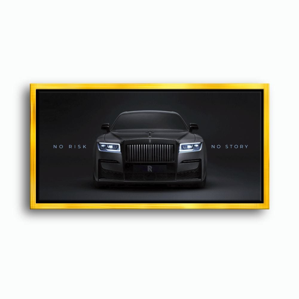 NO RISK NO STORY Rolls-Royce Inspirational Wall Art  Cars