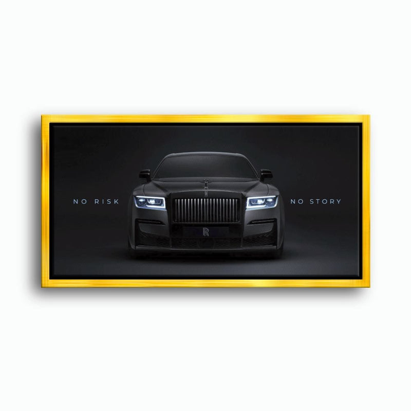 NO RISK NO STORY Rolls-Royce Inspirational Wall Art  Cars