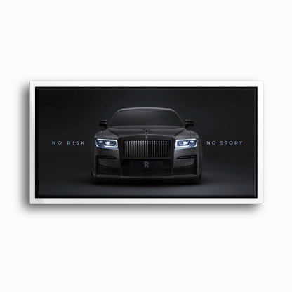 NO RISK NO STORY Rolls-Royce Inspirational Wall Art  Cars