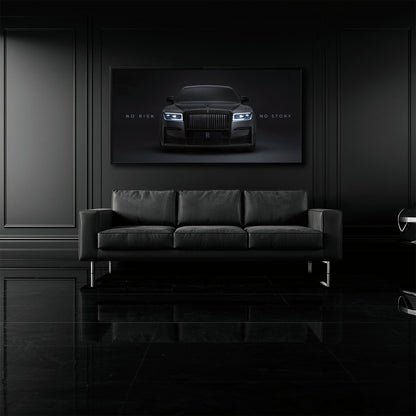 NO RISK NO STORY Rolls-Royce Inspirational Wall Art  Cars
