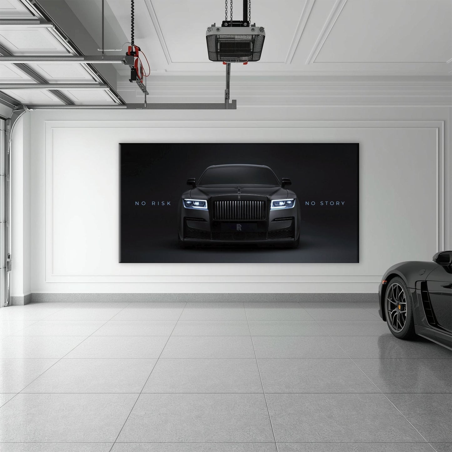 NO RISK NO STORY Rolls-Royce Inspirational Wall Art  Cars