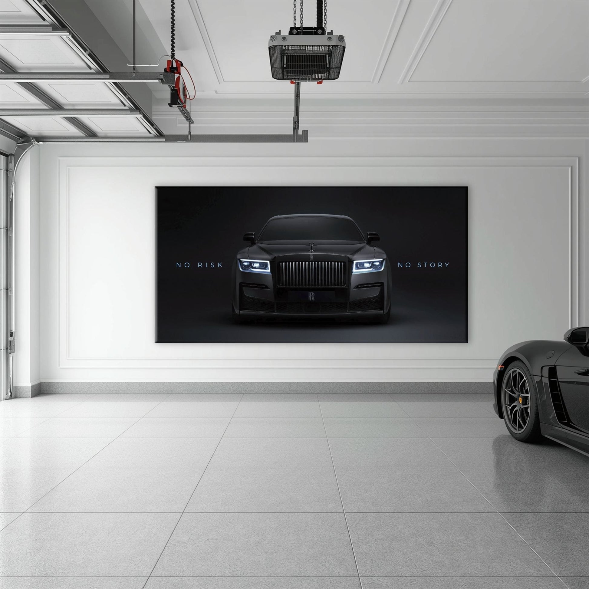 NO RISK NO STORY Rolls-Royce Inspirational Wall Art  Cars