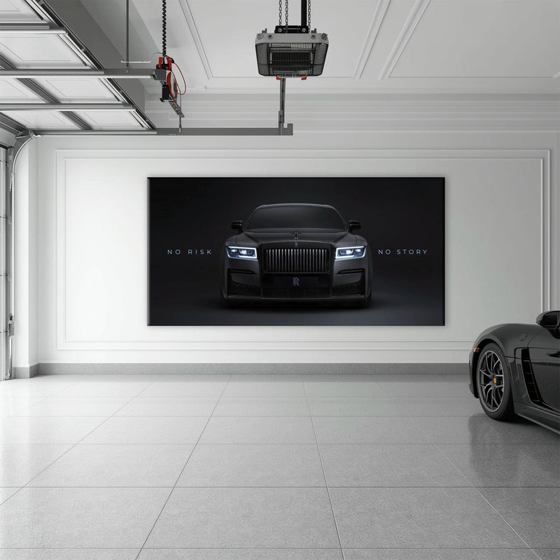 NO RISK NO STORY Rolls-Royce Inspirational Wall Art  Cars