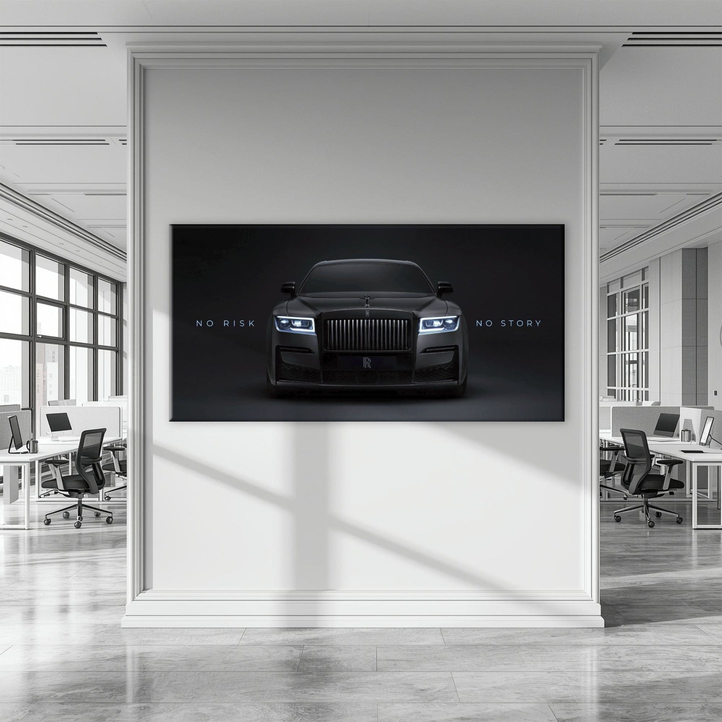 NO RISK NO STORY Rolls-Royce Inspirational Wall Art  Cars