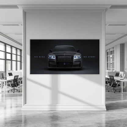 NO RISK NO STORY Rolls-Royce Inspirational Wall Art  Cars