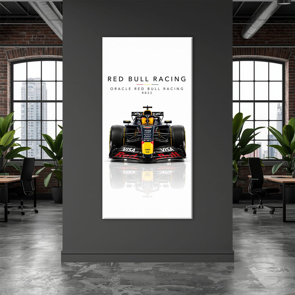 Oracle Red Bull Racing RB22 Wall Art | Formula 1 Decor Cars