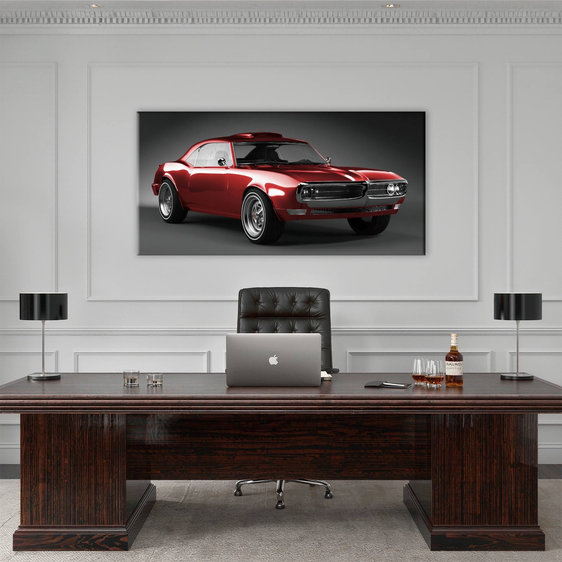 1967 Pontiac Firebird Wall Art –Vintage Car Print Cars