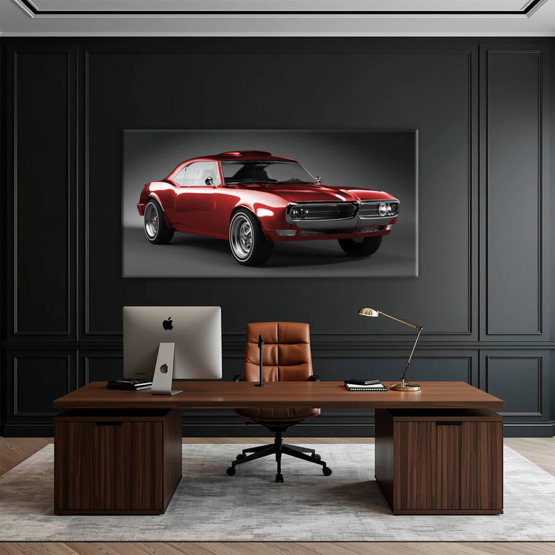 1967 Pontiac Firebird Wall Art –Vintage Car Print Cars