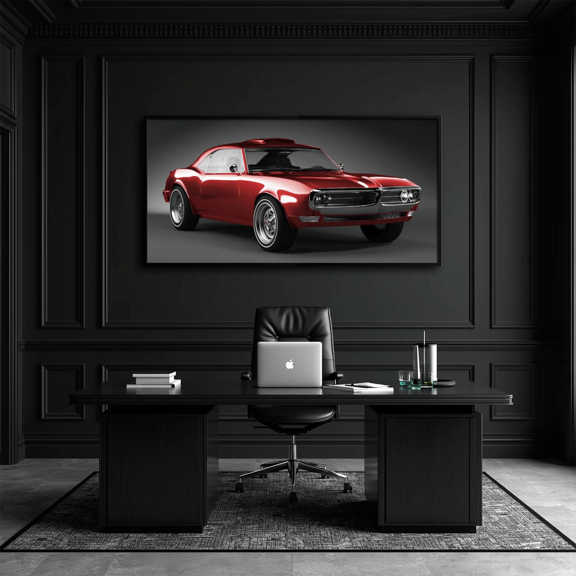 1967 Pontiac Firebird Wall Art –Vintage Car Print Cars