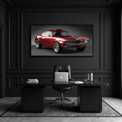 1967 Pontiac Firebird Wall Art –Vintage Car Print Cars