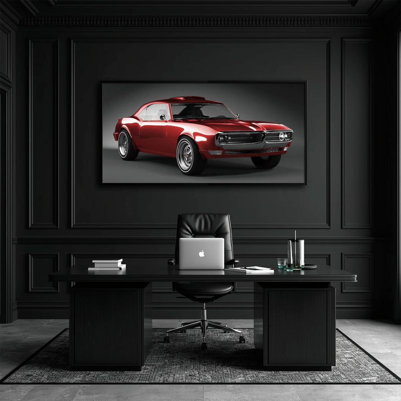 1967 Pontiac Firebird Wall Art –Vintage Car Print Cars
