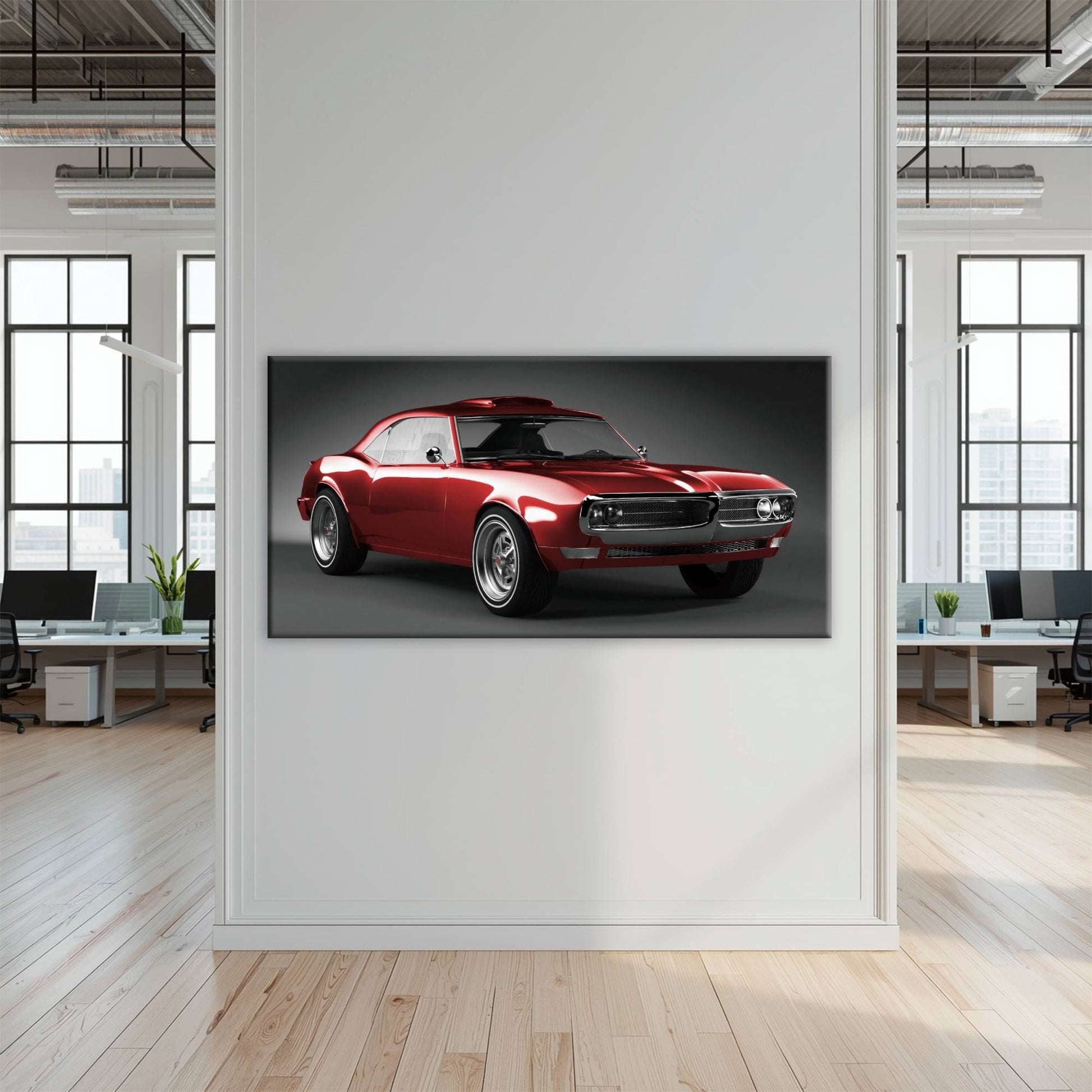 1967 Pontiac Firebird Wall Art –Vintage Car Print Cars