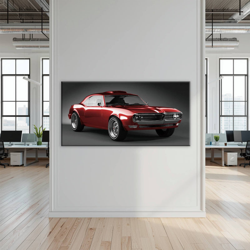 1967 Pontiac Firebird Wall Art –Vintage Car Print Cars