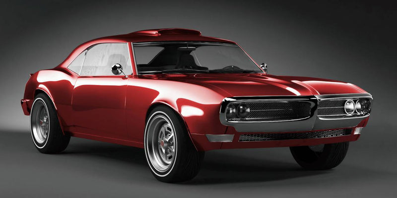 1967 Pontiac Firebird Wall Art –Vintage Car Print Cars