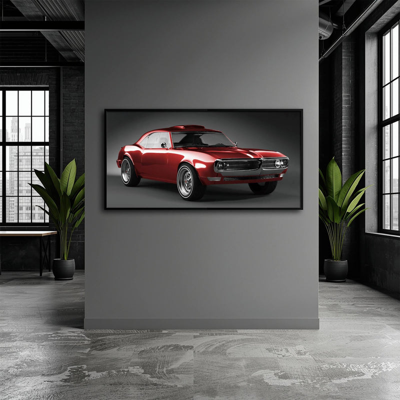 1967 Pontiac Firebird Wall Art –Vintage Car Print Cars