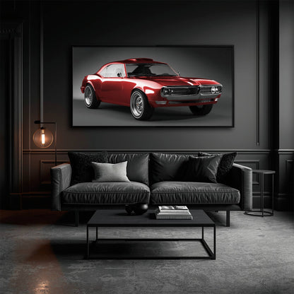1967 Pontiac Firebird Wall Art –Vintage Car Print Cars