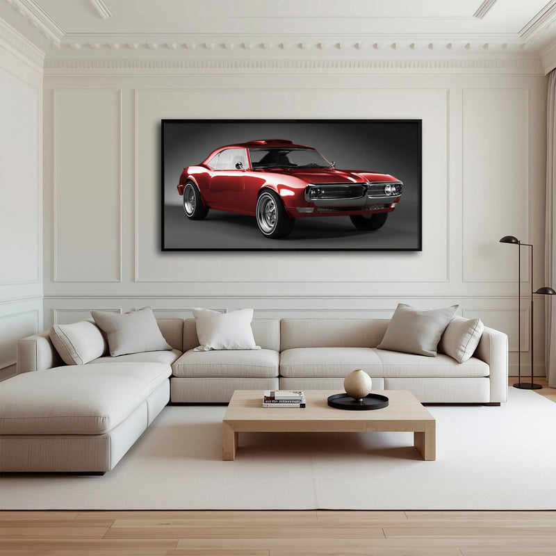 1967 Pontiac Firebird Wall Art –Vintage Car Print Cars