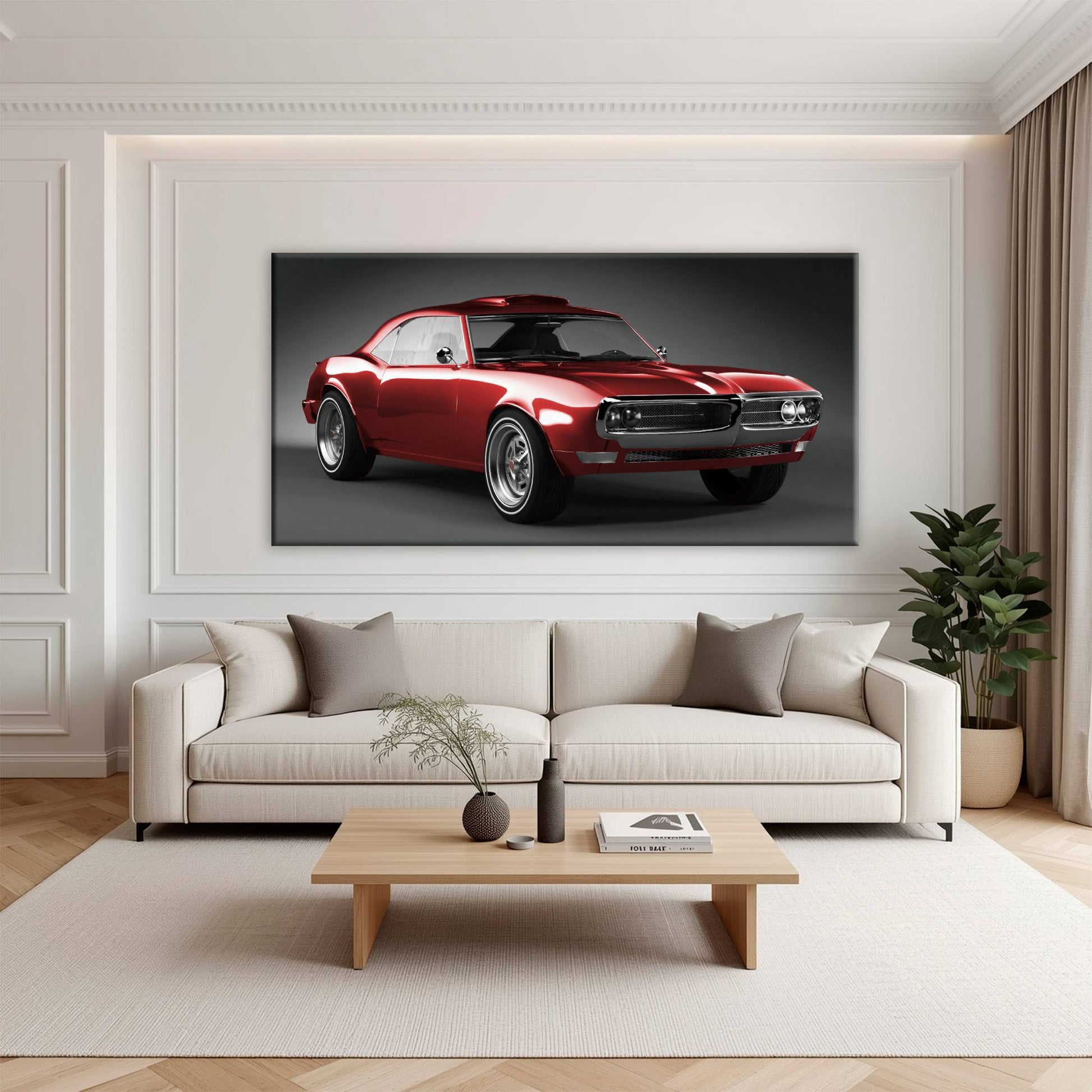 1967 Pontiac Firebird Wall Art –Vintage Car Print Cars