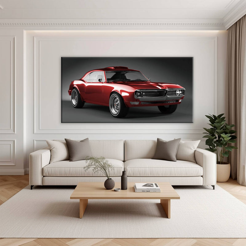 1967 Pontiac Firebird Wall Art –Vintage Car Print Cars