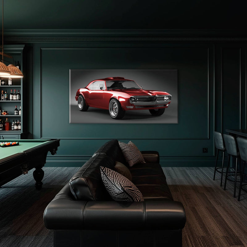 1967 Pontiac Firebird Wall Art –Vintage Car Print Cars