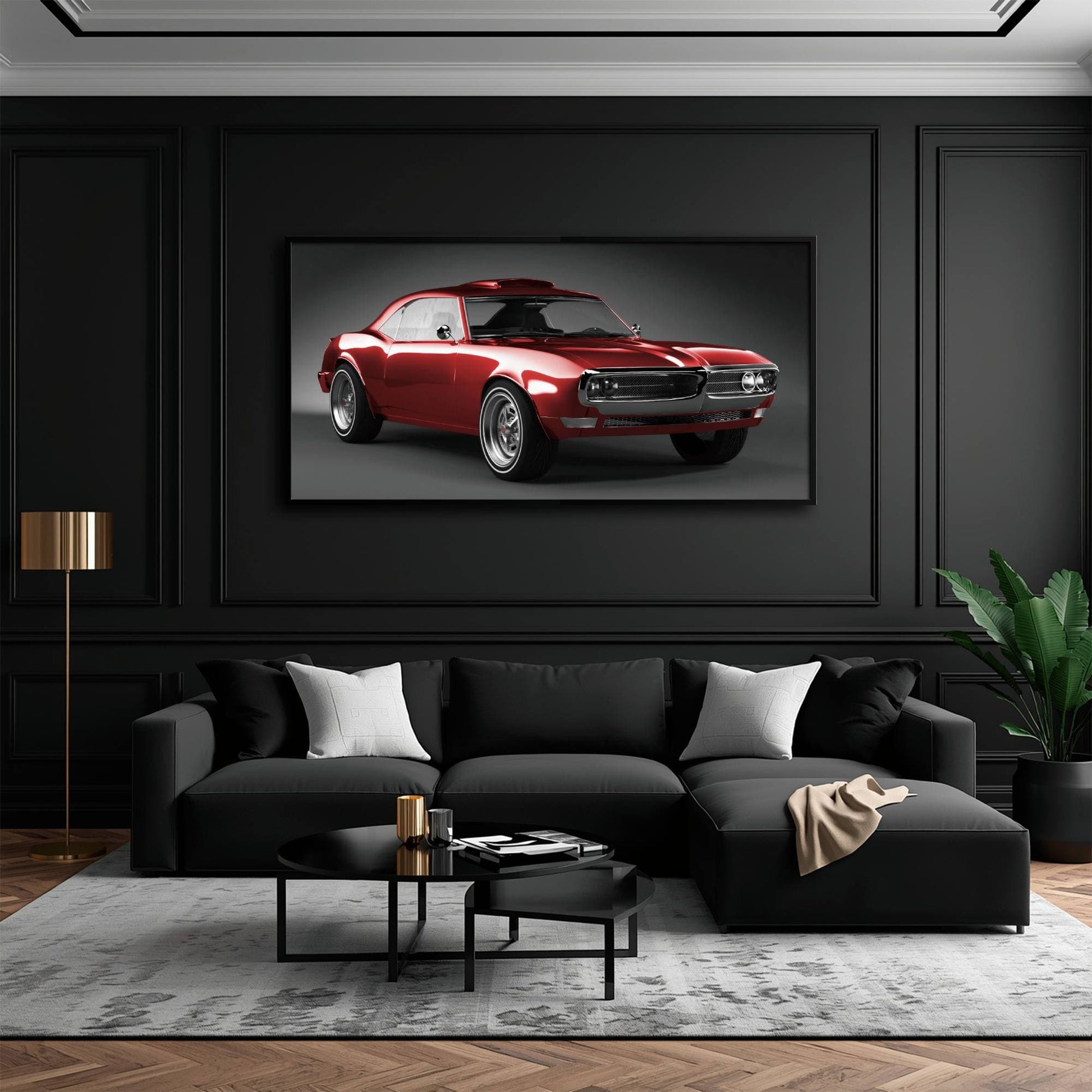 1967 Pontiac Firebird Wall Art –Vintage Car Print Cars