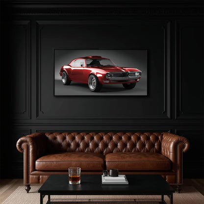 1967 Pontiac Firebird Wall Art –Vintage Car Print Cars