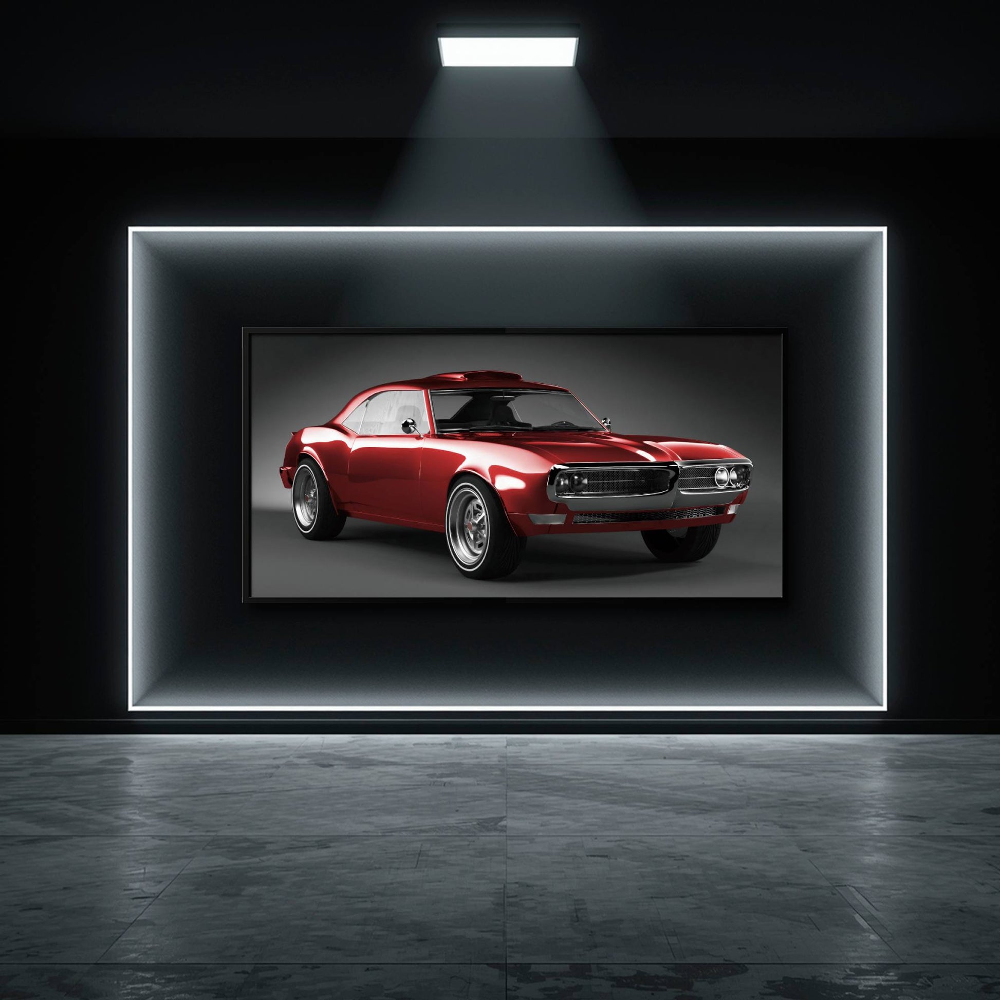 1967 Pontiac Firebird Wall Art –Vintage Car Print Cars