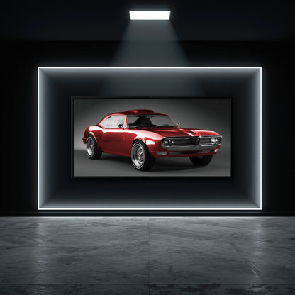 1967 Pontiac Firebird Wall Art –Vintage Car Print Cars
