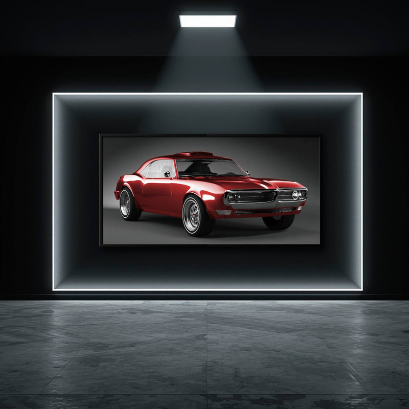 1967 Pontiac Firebird Wall Art –Vintage Car Print Cars