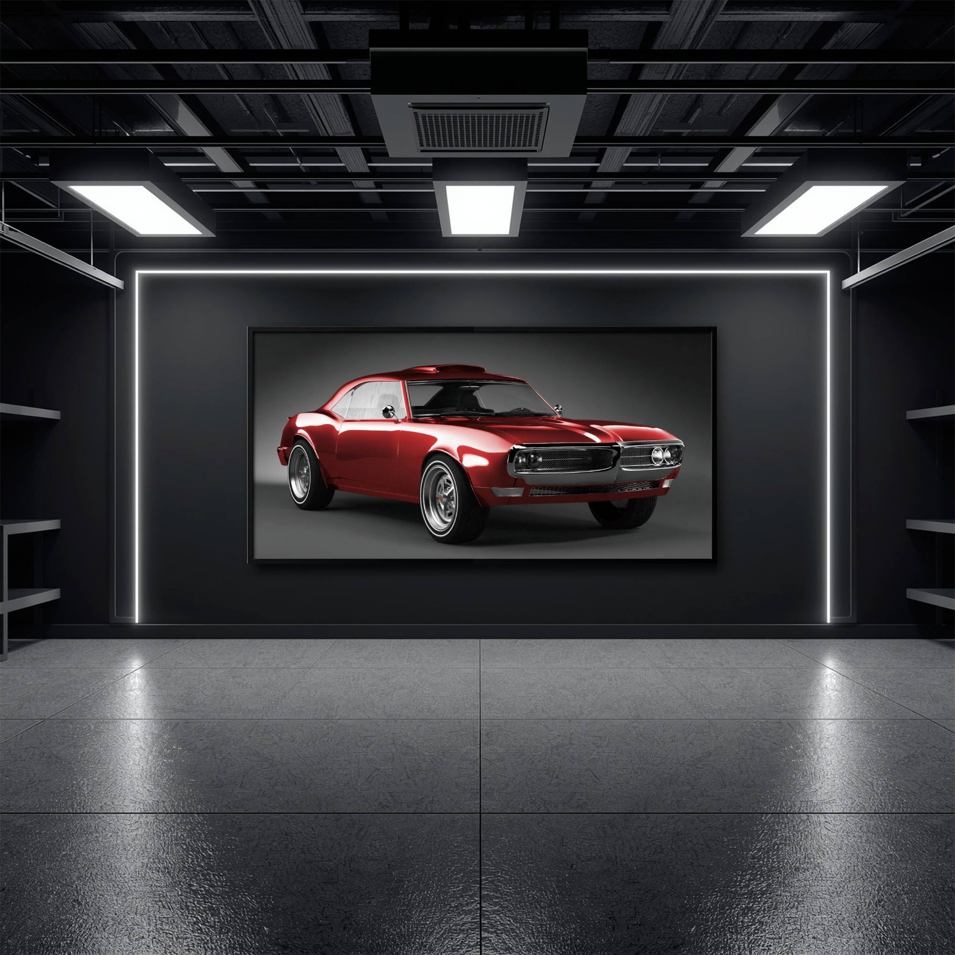 1967 Pontiac Firebird Wall Art –Vintage Car Print Cars