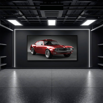 1967 Pontiac Firebird Wall Art –Vintage Car Print Cars
