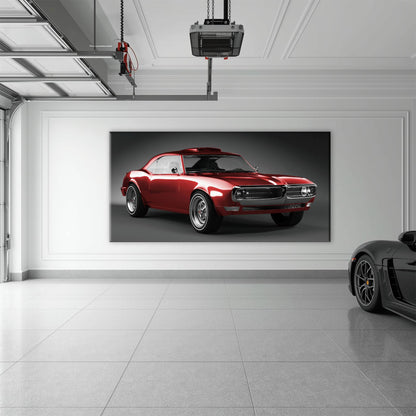 1967 Pontiac Firebird Wall Art –Vintage Car Print Cars