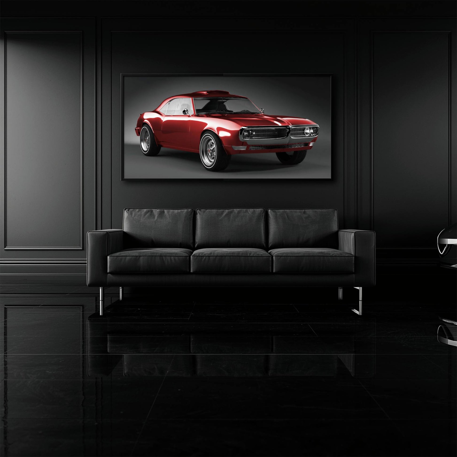 1967 Pontiac Firebird Wall Art –Vintage Car Print Cars