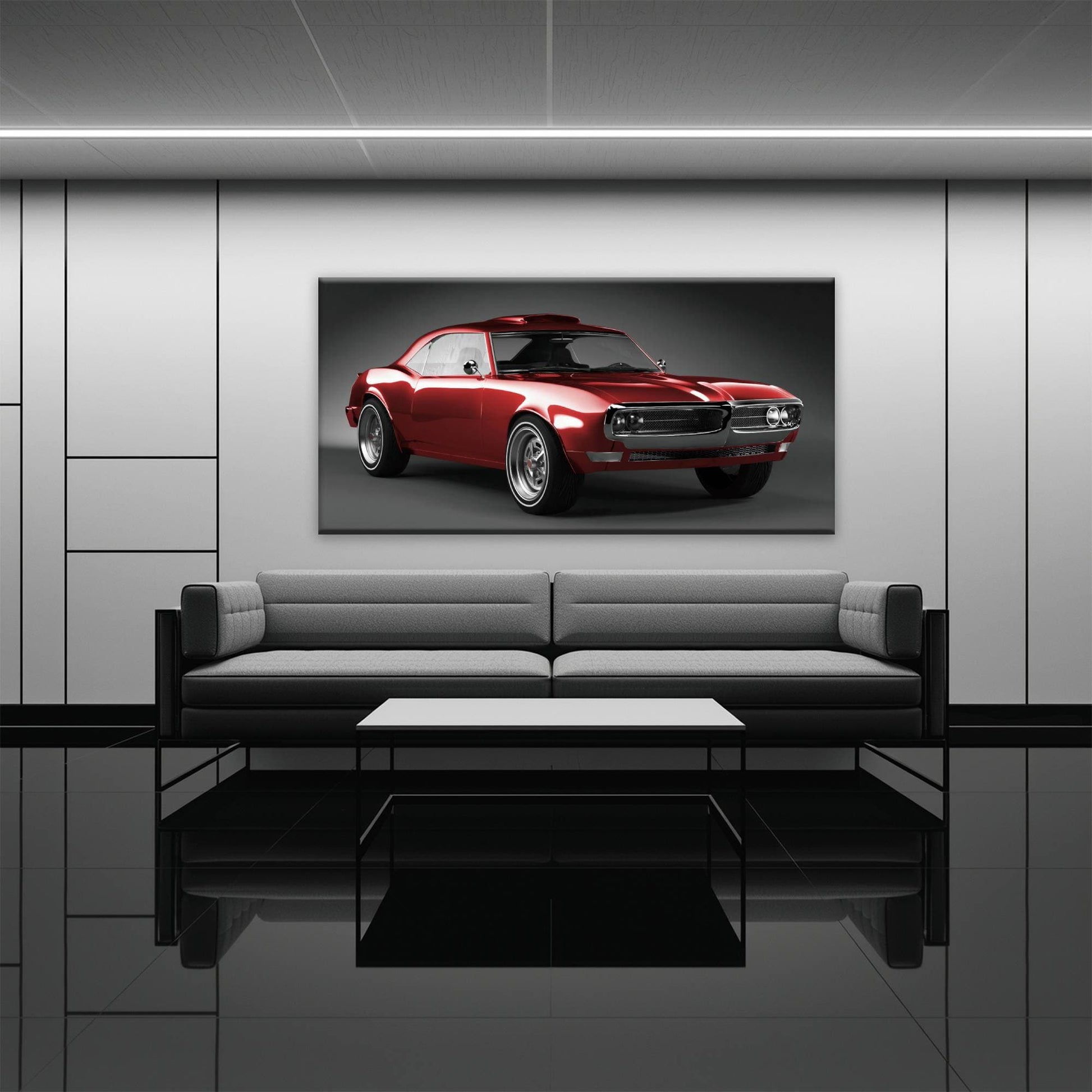 1967 Pontiac Firebird Wall Art –Vintage Car Print Cars